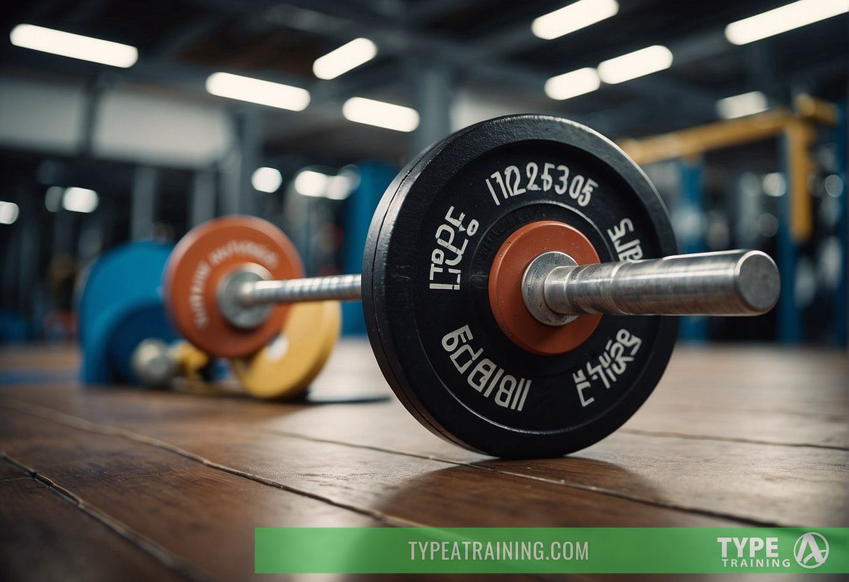 A weightlifting barbell sits on the ground, surrounded by debunked myths and growth charts. The scene conveys the message of dispelling misconceptions about weightlifting and its impact on growth