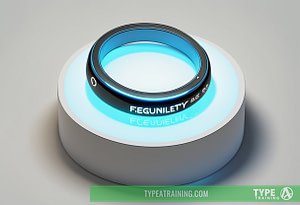 a ring on a white surface