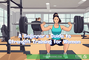 a woman lifting weights in a gym