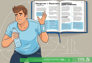 a cartoon of a man holding a water bottle and a book