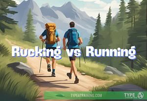 two men hiking on a trail