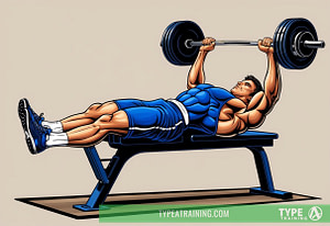 a cartoon of a man lifting a barbell