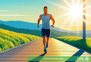 Man outdoors enjoying an early morning walk.