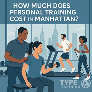 a man and woman in a gym