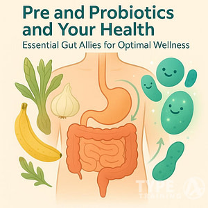 a poster of a person's body with various foods