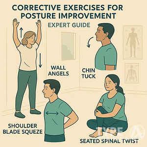 a poster of a group of people doing exercises