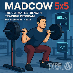 a man lifting weights in a gym