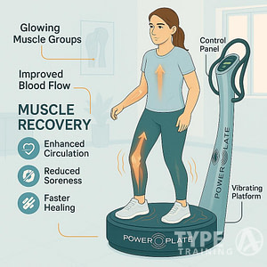 a woman standing on a machine