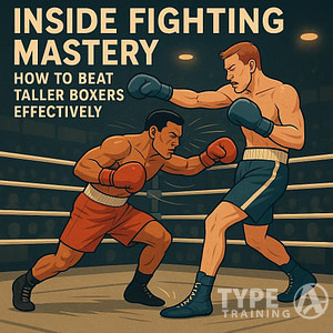 a man in boxing gloves in a ring with another man in boxing gloves