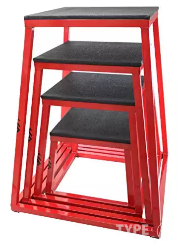 JFIT Plyometric Jump Box Set of 4 - 12", 18", 24", 30"