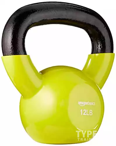 Amazon Basics Vinyl Kettlebell - 12 Pounds