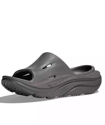 Hoka Unisex Ora Recovery Slide 3 Sandal, Grey/Grey, 6 US Men