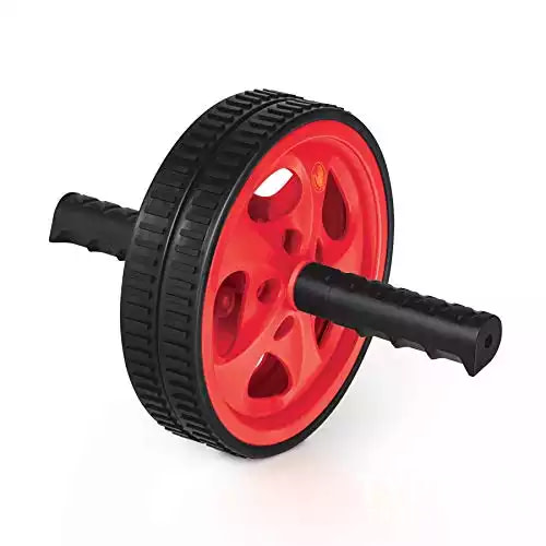 Body Glove Ab Roller Home Gym Workout Machine, Ab Roller Wheel for Intense Abdominal Core Workouts (Infared, Black)