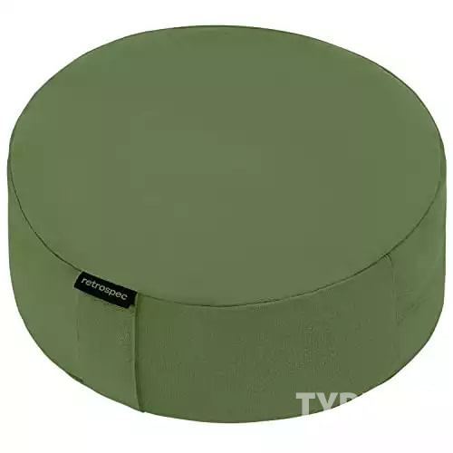 Retrospec Sedona Zafu Meditation Cushion Filled w/Buckwheat Hulls