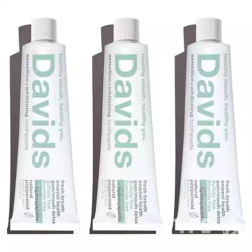 Davids Fluoride Free Nano Hydroxyapatite Toothpaste for Remineralizing Enamel
