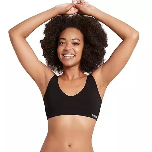 Boody Women's Seamless Bralette - Wireless Shaper Bra for Light Support, Soft & Breathable Crop Top Underwear, Bamboo Viscose