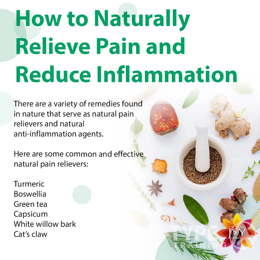 natural pain relief and inflammation