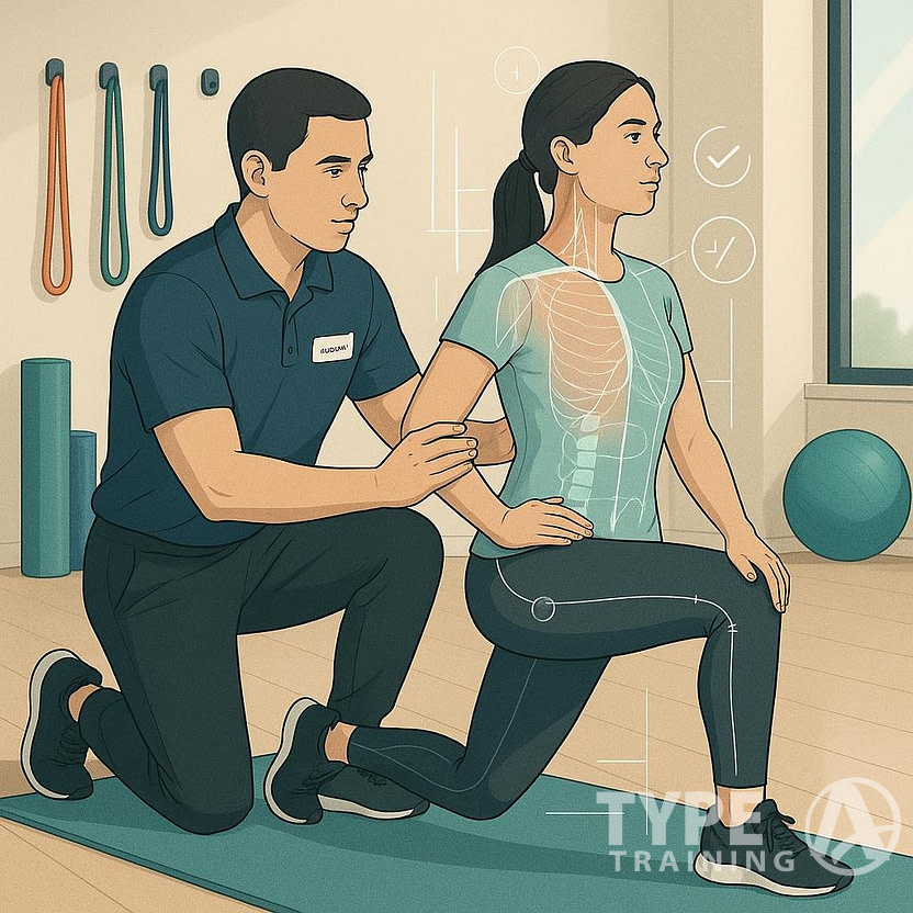 a man and woman doing exercise