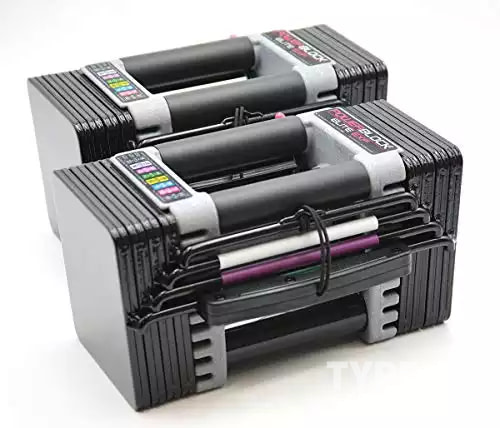 PowerBlock Elite EXP Adjustable Dumbbells, Sold in Pairs, Stage 1, 5-50 lb