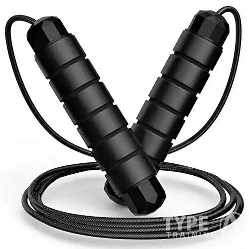 Jump Rope, Tangle-Free Rapid Speed Jumping Cable with Ball Bearings