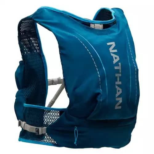 Nathan VaporAir Lite 4 Liter Vest & Hydration Pack with 2L Bladder, Front Water Bottle Pockets, Soft & Breathable Material for Comfort