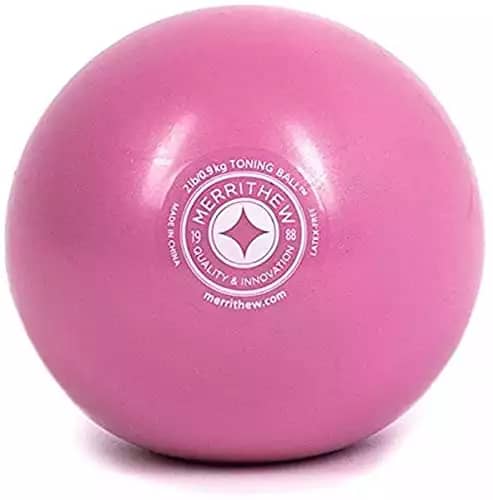 Stott Pilates Toning Ball (Pink), 2 lbs / 0.9 kg