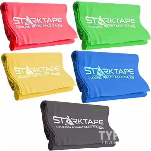 Resistance Bands Set. 5 Pack Non-Latex Physical Therapy, Professional Elastic Band. Perfect for Home Exercise, Workout, Strength Training, Yoga, Pilates, Rehab or Gym Leg Upper, Lower Body