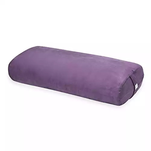 Gaiam Yoga Bolster - Long, Rectangular Meditation Pillow
