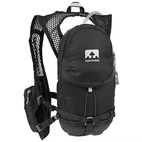Nathan Intensity Hydration Running Vest with 2 Liter Bladder Included. Back Pack with Drinking Bite Valve