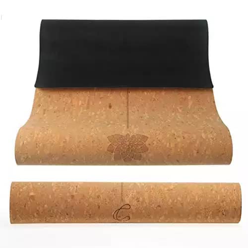 CorkTec Non Toxic Non Slip Thick Cork Yoga Mat with Eco-Friendly Organic/Vegan