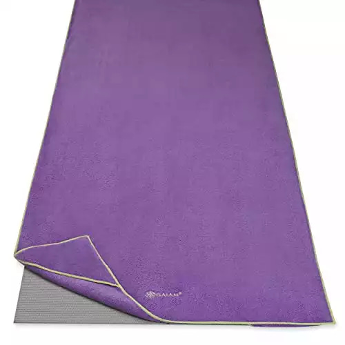 Gaiam Stay Put Yoga Towel Mat Size Yoga Mat Towel