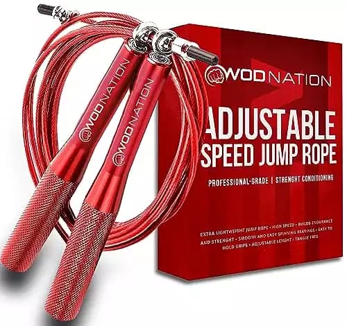 WOD Nation Alluminum Handle High Speed Adjustable Jump Rope
