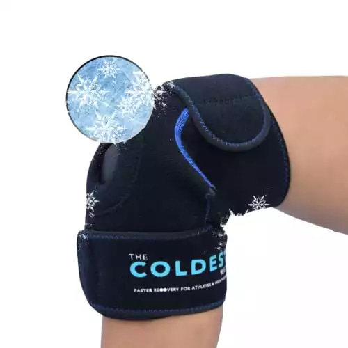 The Coldest Knee Ice Pack Wrap, Hot and Cold Therapy