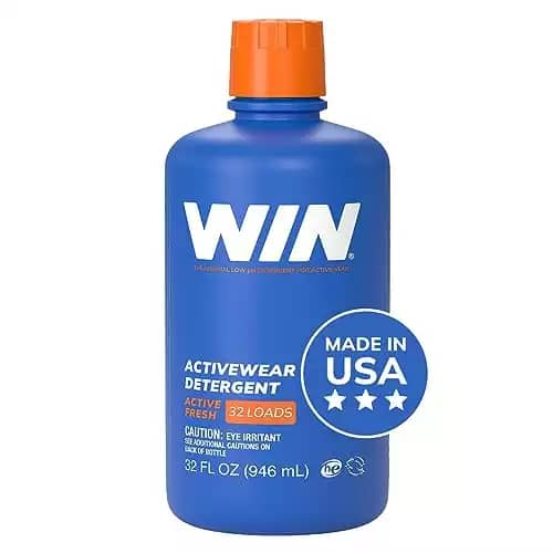 WIN Sports Detergent - Specially Formulated for Sweaty Workout Clothes - Removes Odor from Running