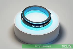 a ring on a white surface