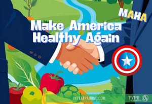 a handshake between two people to Make America Healthy Again