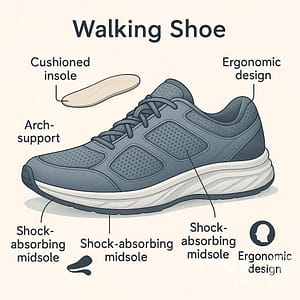 a diagram of a shoe