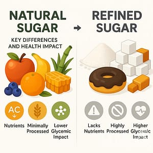 a poster of different types of sugar