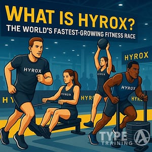 a group of people working out in a gym