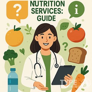 a woman wearing a white coat and stethoscope holding a tablet