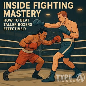 a man in boxing gloves in a ring with another man in boxing gloves