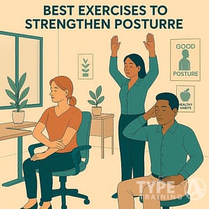 a poster of people doing exercises