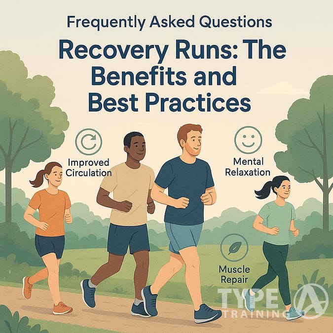 a group of people running in a park