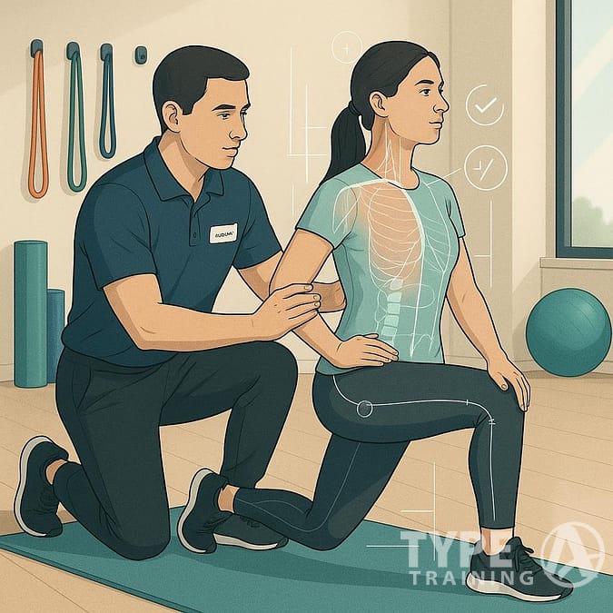 a man and woman doing exercise