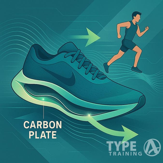 Nike shoe with carbon plate technology