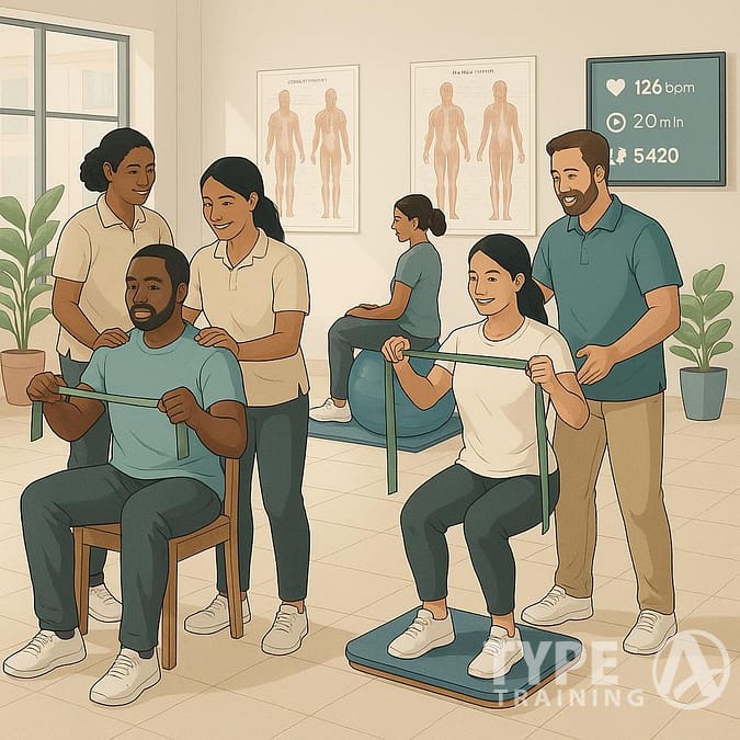 a cartoon of people in a room