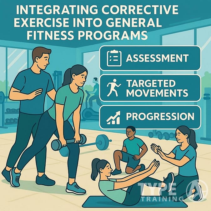 a poster of people exercising