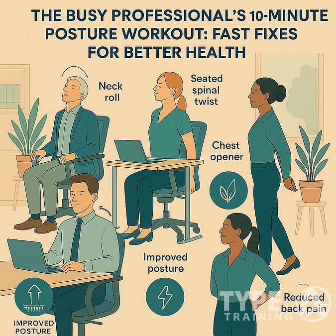 a poster of people sitting at desks