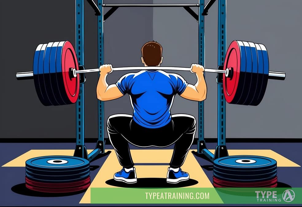 a man lifting weights in a gym