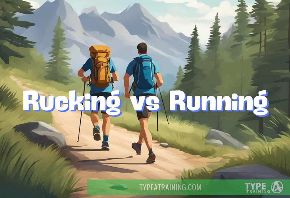 two men hiking on a trail